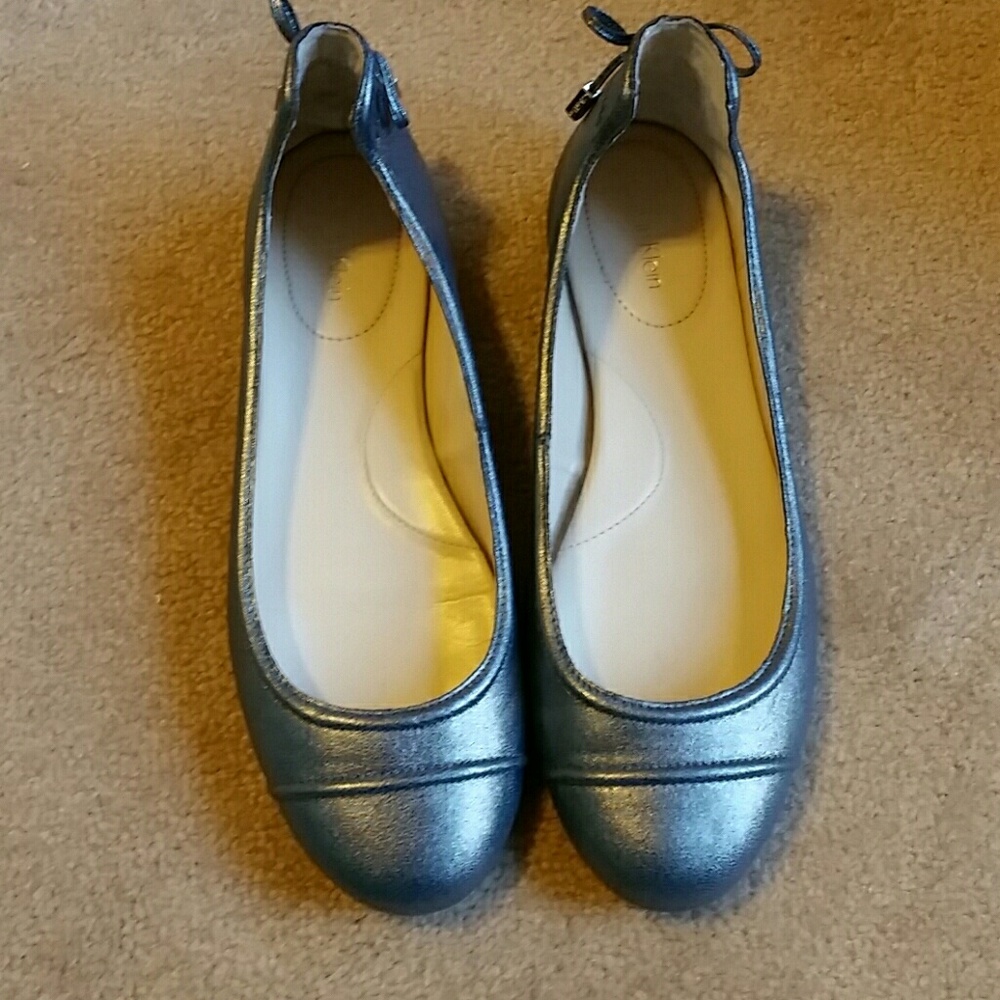 Calvin Klein Ballet Flats, Gunmetal